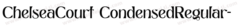 ChelseaCourt CondensedRegular字体转换